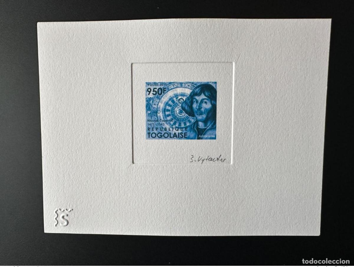 Sellos: Togo 2011 Mi. 4250 Artist Proof Nicolas Copernic BLUE