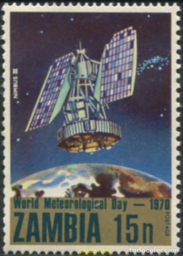 Sellos: 286781 MNH ZAMBIA 1970 DIA MUNDIAL DE LA METEOROLOGIA
