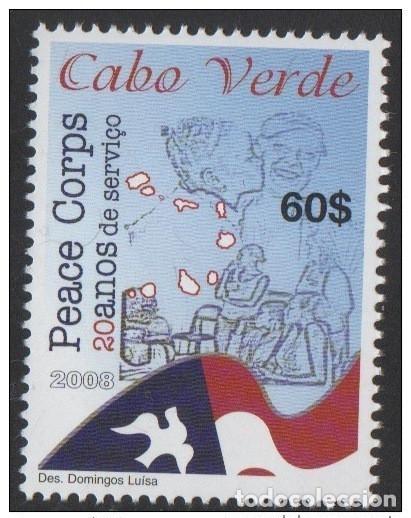 Briefmarken: Cabo Verde 2008 Mi. 938 Cuerpo de Paz Colombia 1 val MNH