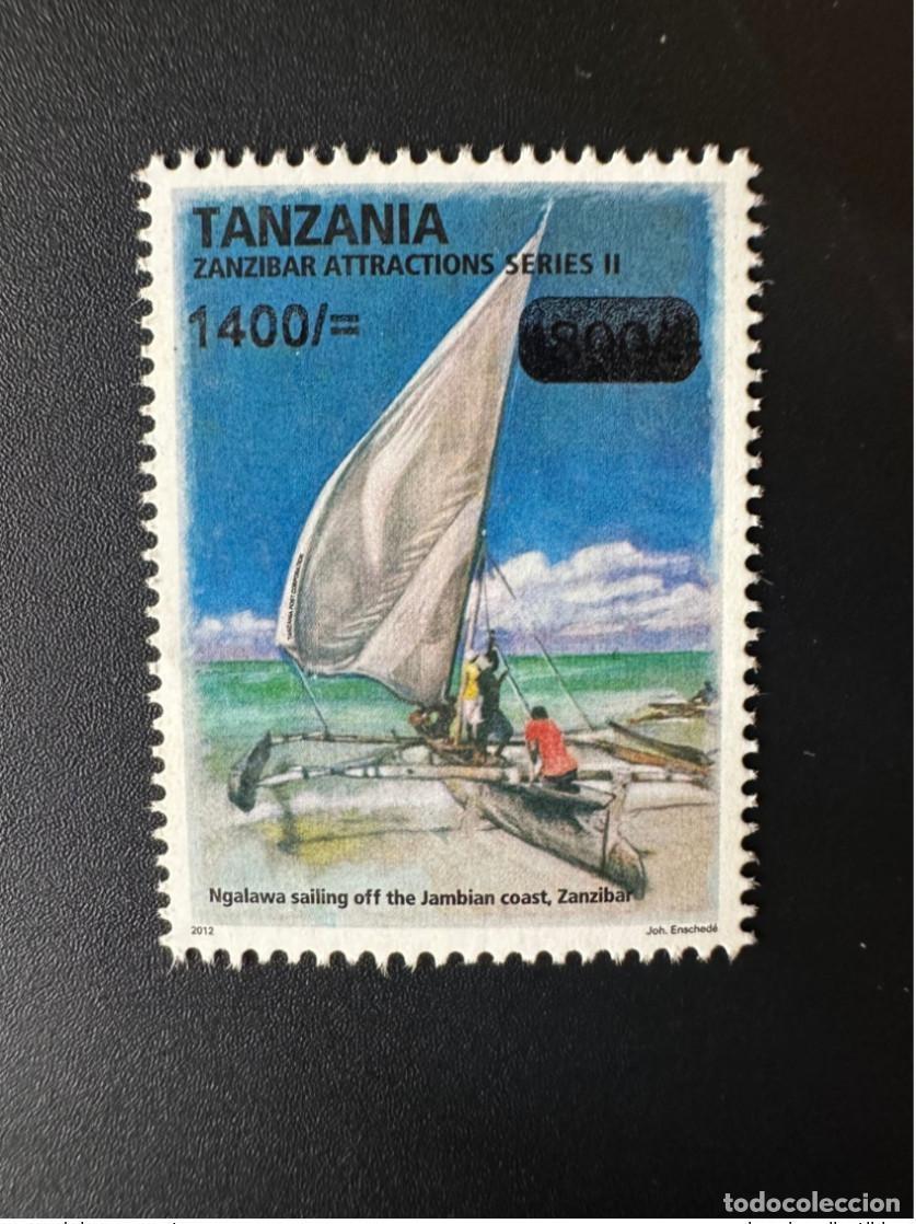 Sellos: Tanzania 2017 Mi. D 5314 Overprint Zanzibar Attractions Series II velero y