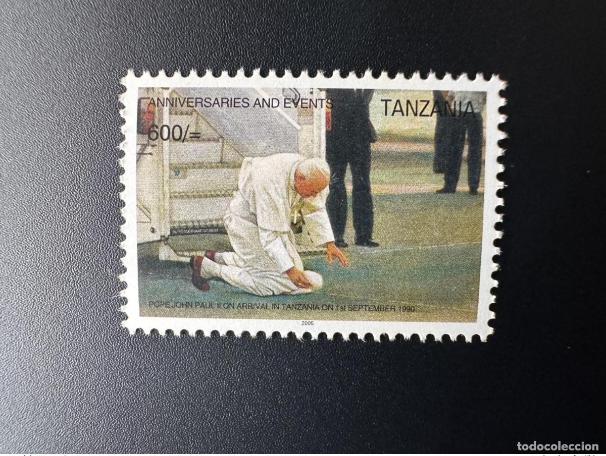 Sellos: Tanzania 2005 Mi. 4333 Llegada del Papa Juan Pablo II en septiembre de 1990 Aniversarios y eventos