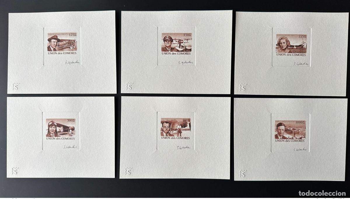 Selos: Comoras 2009 Artist's Proof mediados de 1988 1994 Aviator avi&oacute;n color marr&oacute;n
