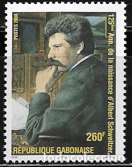 Sellos: GABON 2000, Ivert 997 - 125&ordm; ANIVERSARIO ALBERT SCHWEITZER. MNH.
