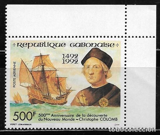 Sellos: GABON 1992, Ivert A-290 - CRIST&Oacute;BAL COL&Oacute;N, DESCUBRIMIENTO AM&Eacute;RICA. MNH.