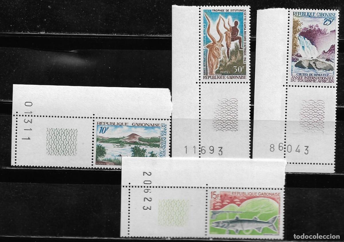 Sellos: GABON 1969, Ivert 235/38 - TURISMO. MNH.