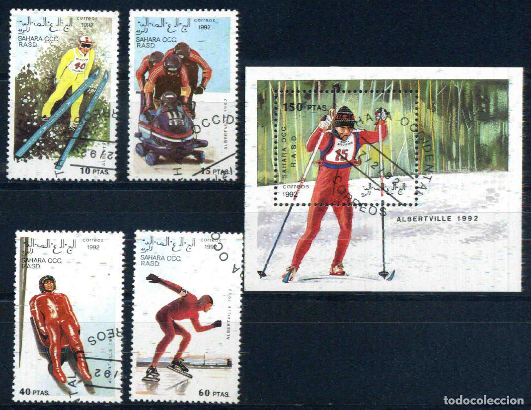 Sellos: RASD - Sahara Occ. 1992 Juegos ol&iacute;mpicos de Albertville