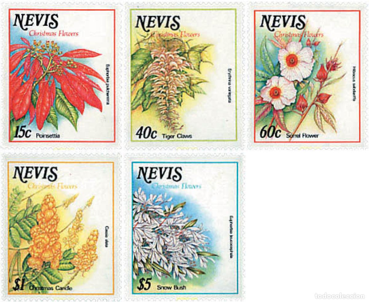 Sellos: 94595 MNH NEVIS 1988 NAVIDAD