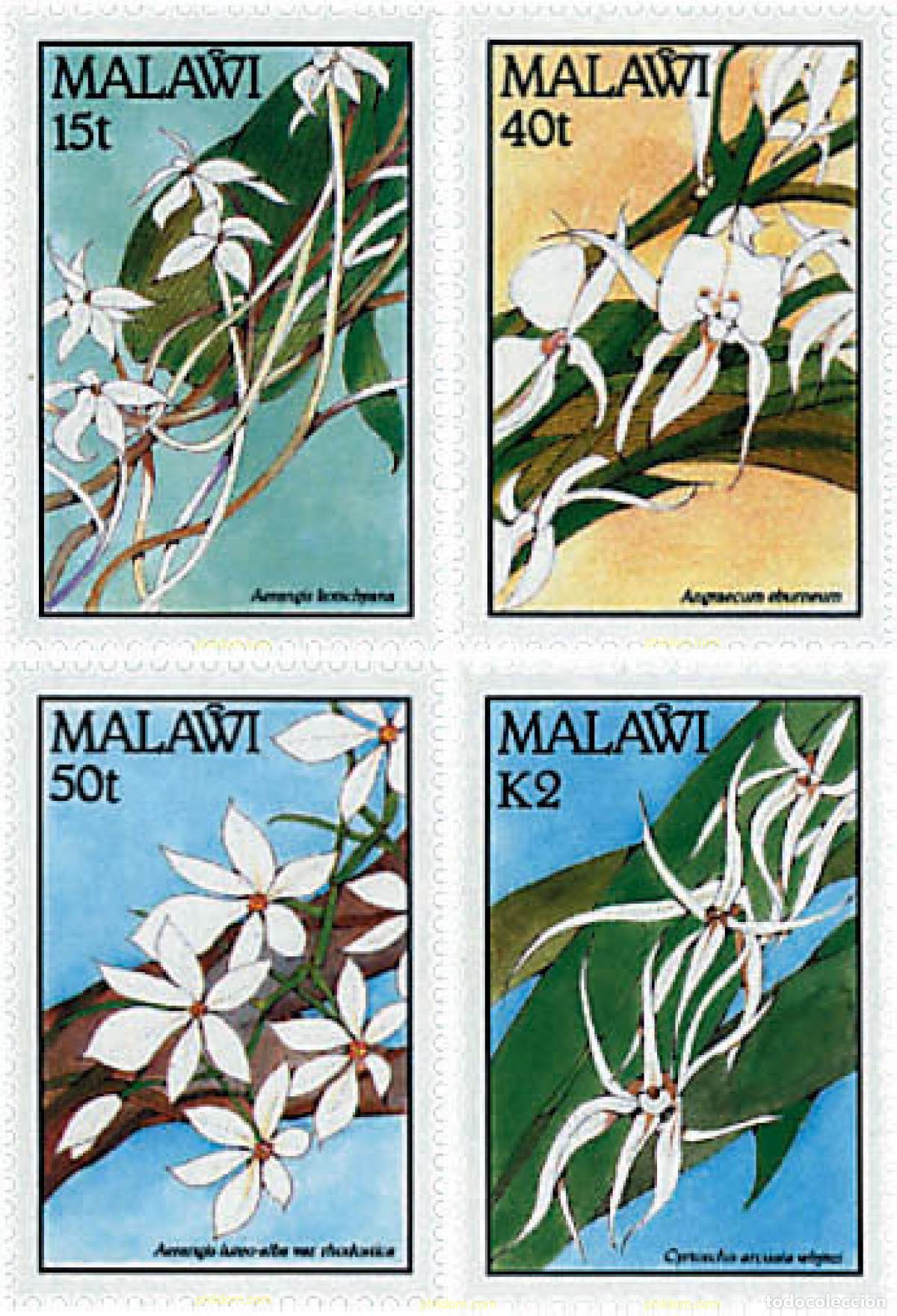 Sellos: 95236 MNH MALAWI 1990 ORQUIDEAS