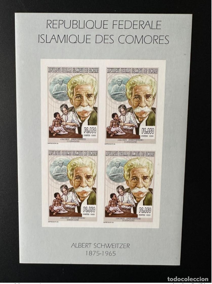 Stamps: Comoras Komoren 1999 YT 1117 ND Imperf Albert Schweitzer