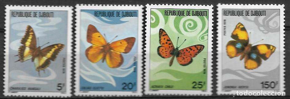 Sellos: DJIBOUTI 1978, Ivert 477/80 - MARIPOSAS. MNH.