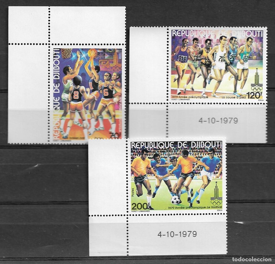 Sellos: DJIBOUTI 1979, Ivert 509/11 - DEPORTES. MNH.