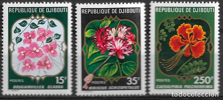Sellos: DJIBOUTI 1978, Ivert 483/85 - FLORES. MNH.