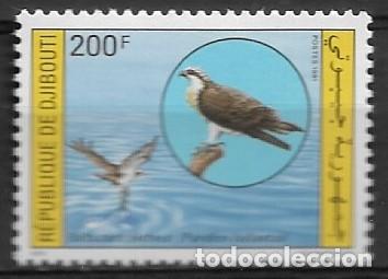 Sellos: DJIBOUTI 1991, Ivert 678 - FAUNA - AVES. MNH.
