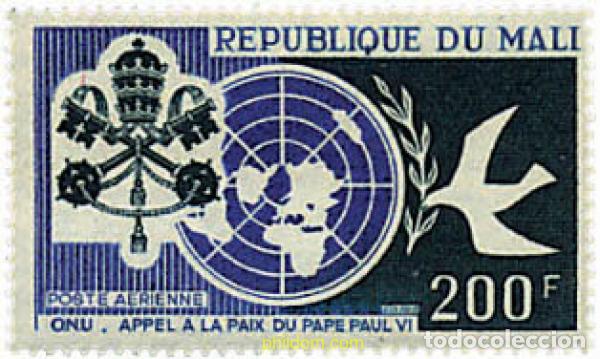 Sellos: 33172 MNH MALI 1966 LLAMAMIENTO A LA PAZ DEL PAPA PABLO VI