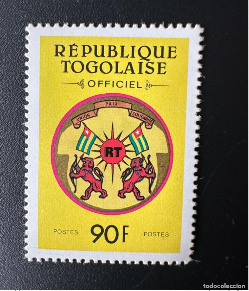 Sellos: Togo 1991 Mi. 4 90F bandera de servicio oficial escudo armas