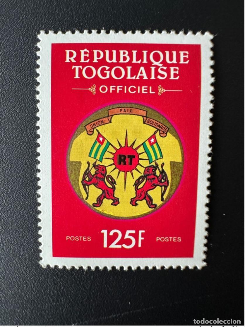 Sellos: Togo 1991 Mi. 6 125F bandera de servicio oficial escudo armas