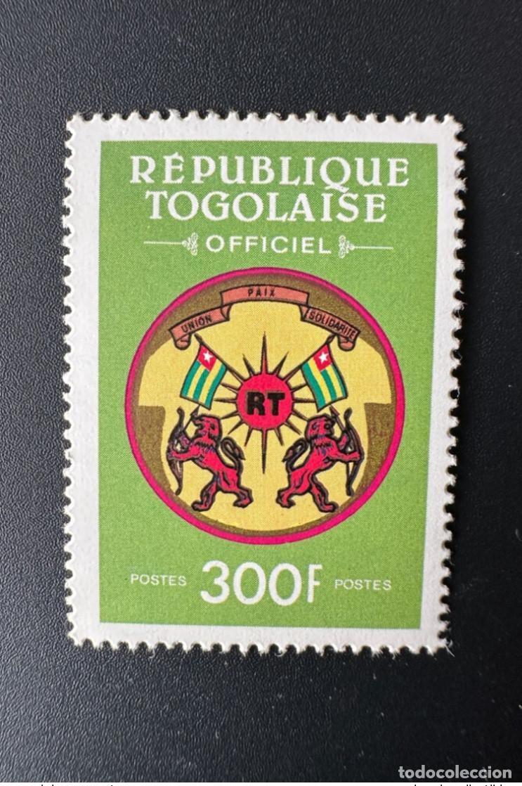 Sellos: Togo 1991 Mi. 8 300F Bandera de servicio oficial Fahne Escudo armas