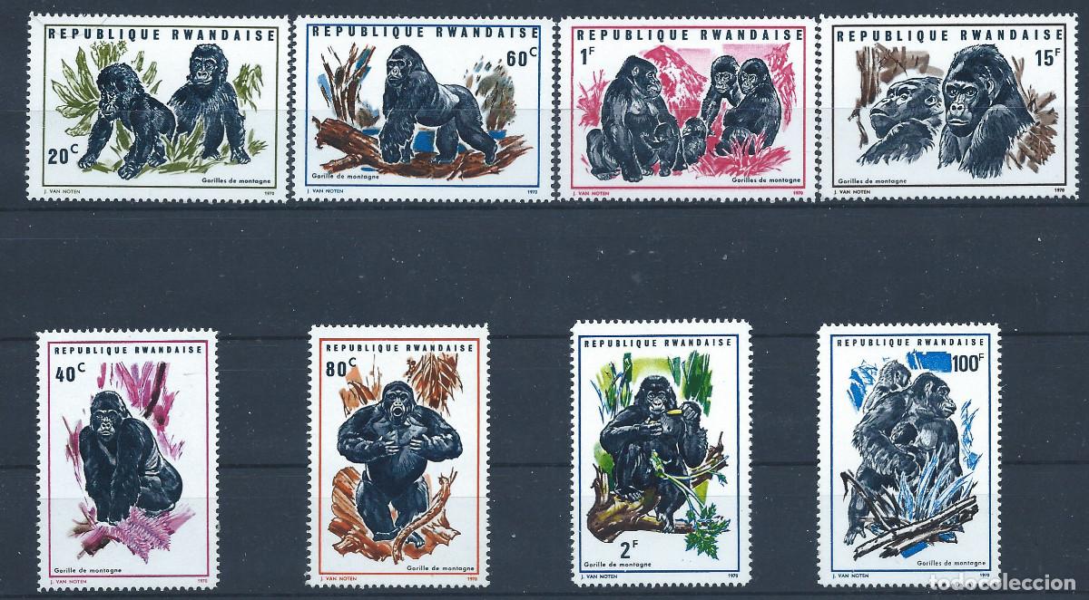 Sellos: Rwanda N&deg;370/77** (MNH) 1970 - Faune &rdquo;Animaux&rdquo;