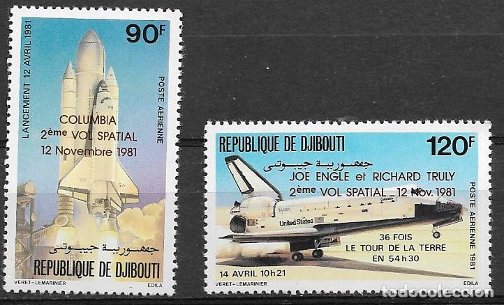Sellos: DJIBOUTI 1981, Ivert A-157/58 - LA CONQUISTA DEL ESPACIO. MNH.