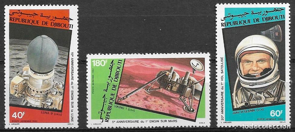 Sellos: DJIBOUTI 1982, Ivert A-161/63 - CONQUISTA DEL ESPACIO. MNH.