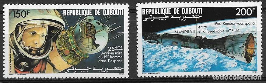 Sellos: DJIBOUTI 1986, Ivert A-231/32 - ESPACIO. MNH.