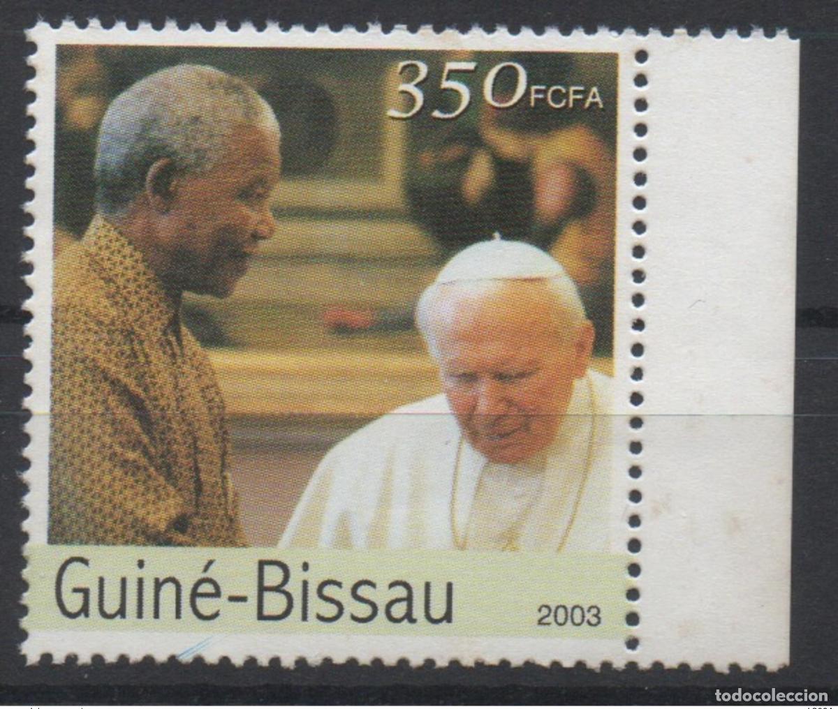 Sellos: Guinea-Bissau 2003 Mi. 2615 Papa Juan Pablo II Religi&oacute;n &iexcl;RARA!