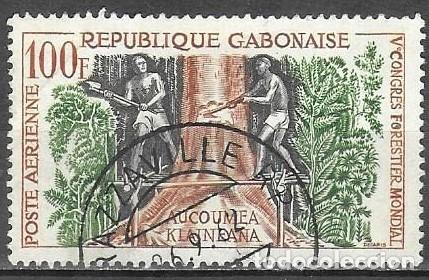 Stamps: SELLO USADO DE GABON 1960, CORREO AEREO YT 2