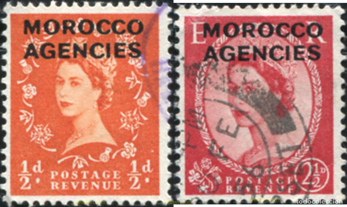 Sellos: 778659 USED MARRUECOS Agencia Britanica 1952 SELLO DE GRAN BRETA&ntilde;A &rdquo;ELIZABETH II&rdquo; SOBRECARGADOS