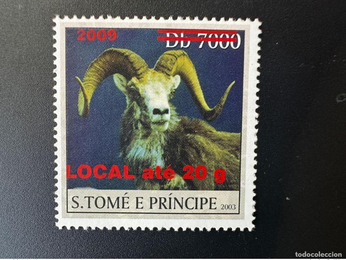 Sellos: Santo Tom&eacute; y Pr&iacute;ncipe 2009 Mi. 3990I - 3995I sheep Schaf fauna 1 val.
