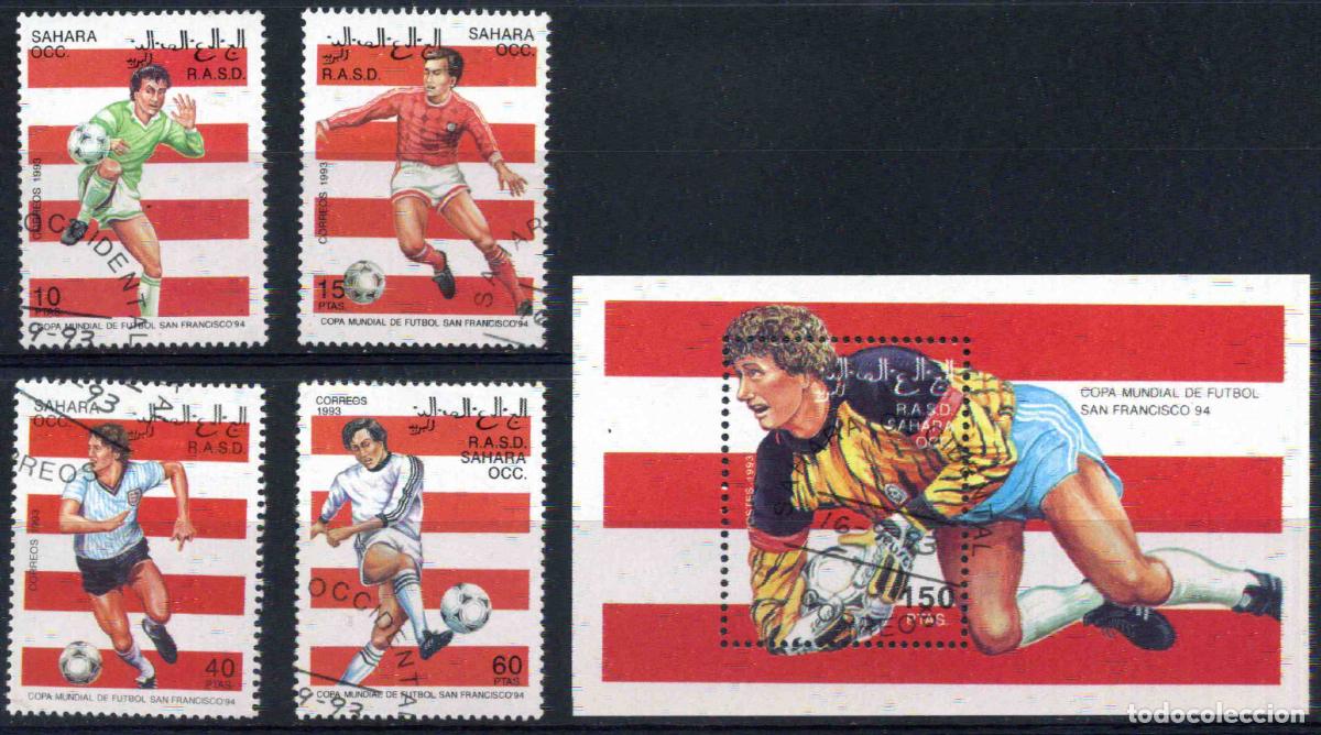 Sellos: RASD - Sahara Occ. 1993 Mundial de f&uacute;tbol 1994
