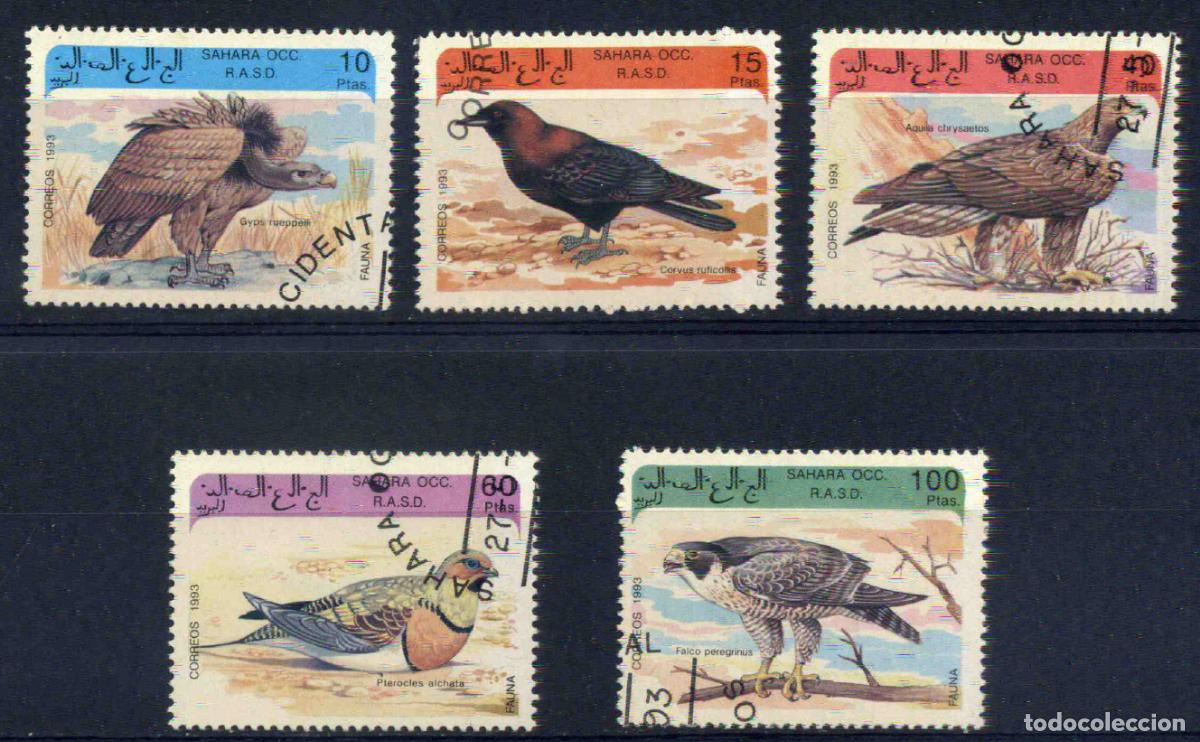 Sellos: RASD - Sahara Occ. 1993 Aves