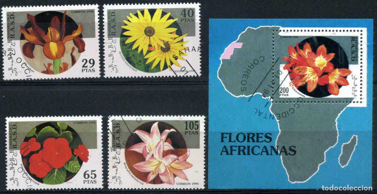 Sellos: RASD - Sahara Occ. 1994 Flores africanas