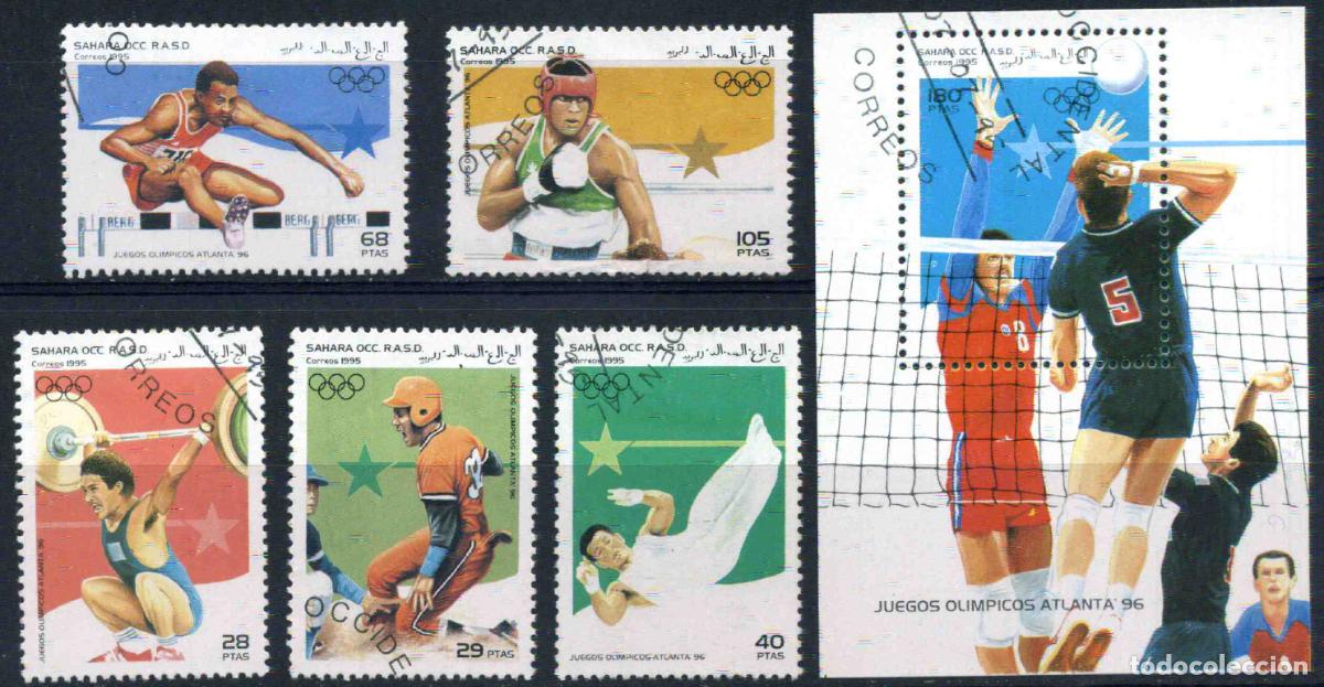 Sellos: RASD - Sahara Occ. 1995 Juegos ol&iacute;mpicos de Atlanta