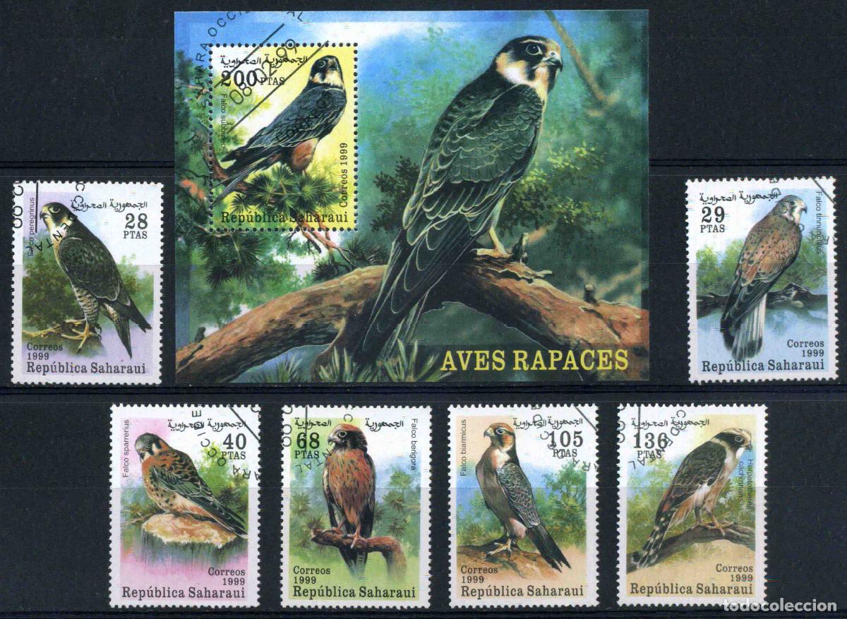 Sellos: RASD - Sahara - Rep&uacute;blica Saharaui 1999 - Aves rapaces