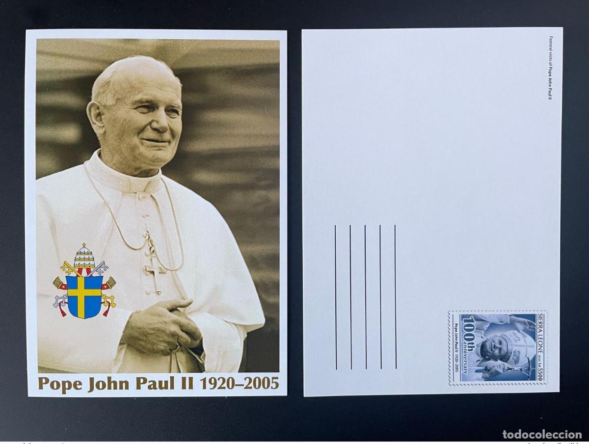 Sellos: Sierra Leona 2020 Mi.? Visitas pastorales completas (IV) del Papa Juan Pablo II