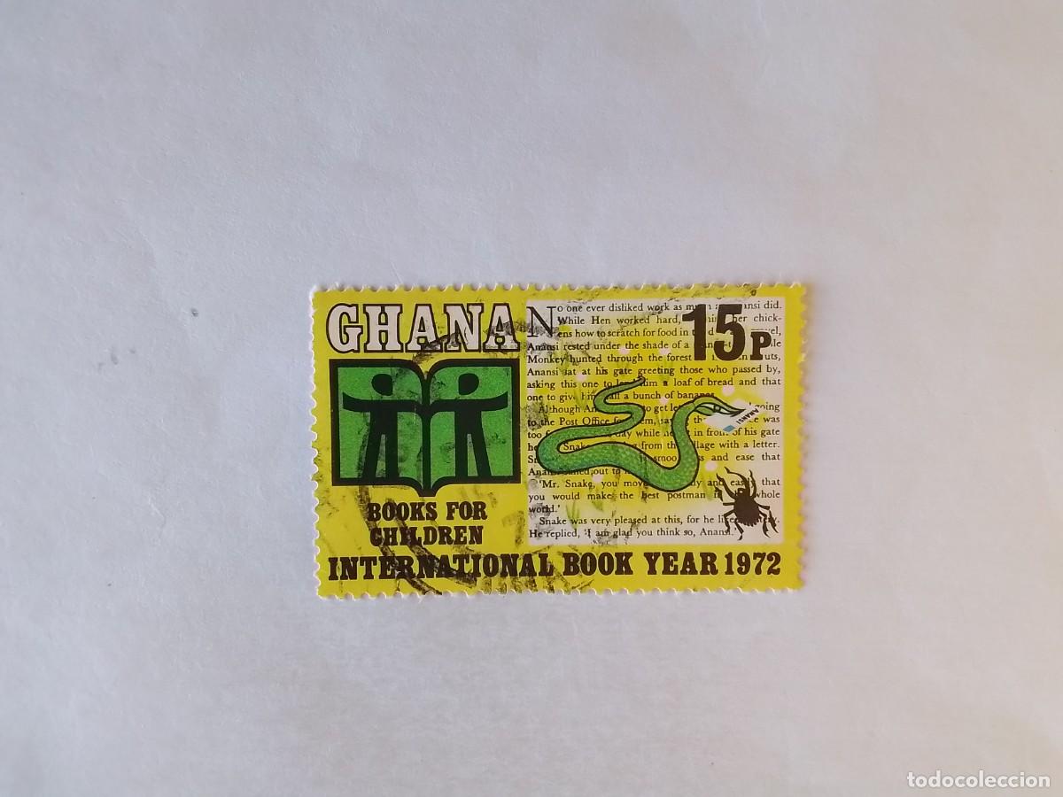 Sellos: A&Ntilde;O 1972 GHANA SELLO USADO