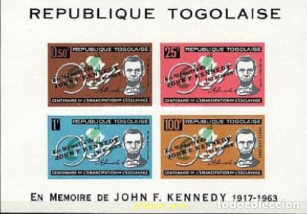 Sellos: 365522 MNH TOGO 1964 EN MEMORIA DE JOHN FITZGERALD KENNEDY