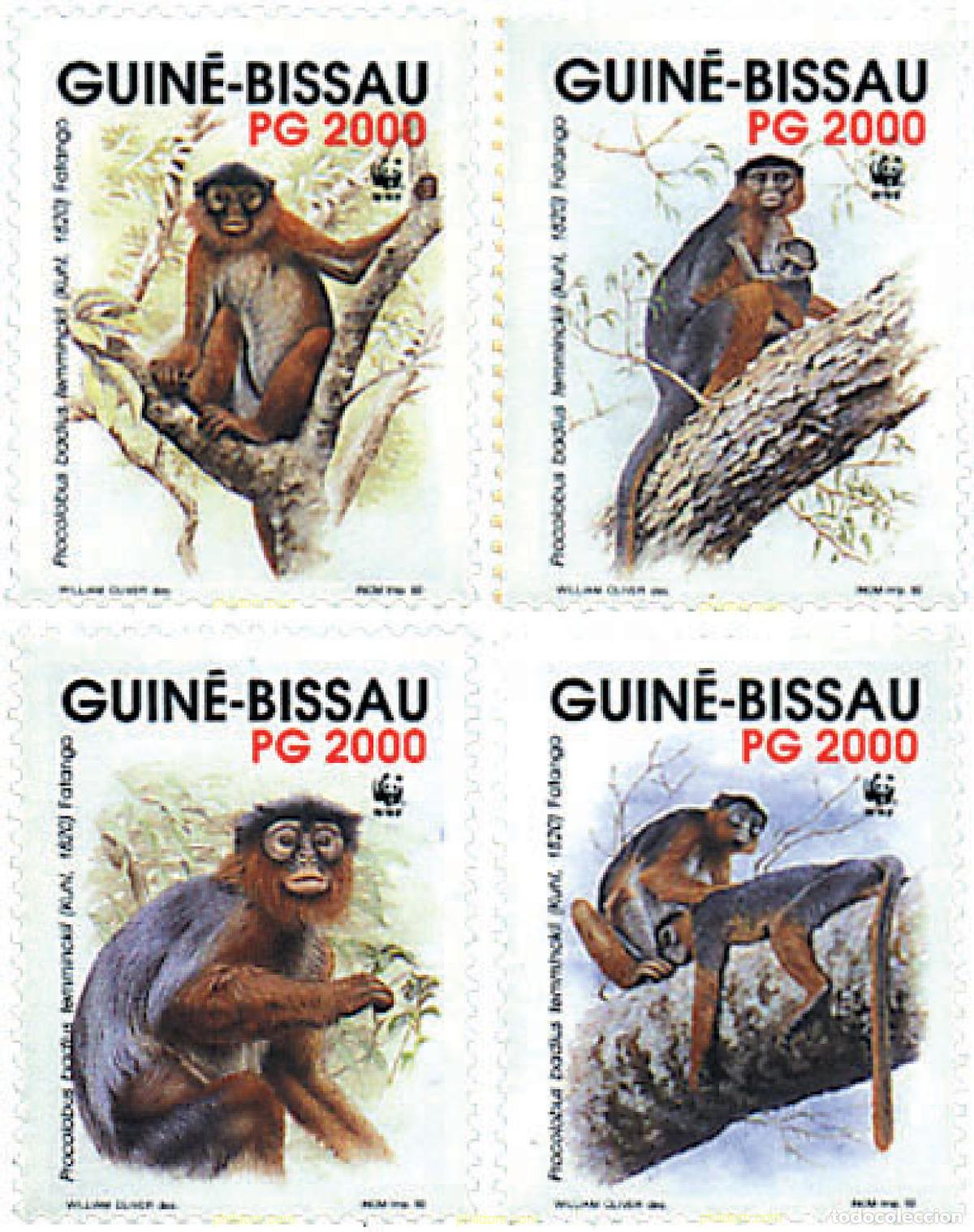 Sellos: 74329 MNH GUINEA BISSAU 1992 COLOBO ROJO DEL OESTE