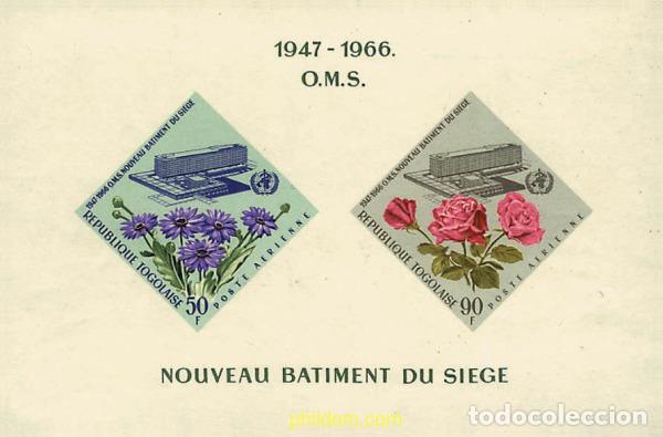 Sellos: 92252 MNH TOGO 1966 INAUGURACION DE LA NUEVA SEDE DE LA OMS