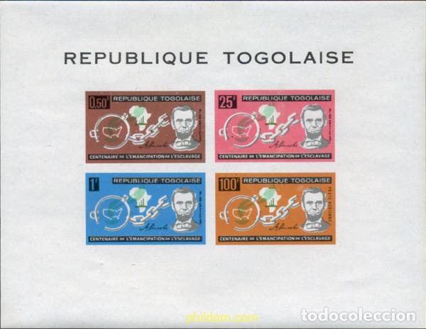 Sellos: 365524 MNH TOGO 1963 CENTENARIO DE LA EMANCIPACION DE LA ESCLAVITUD