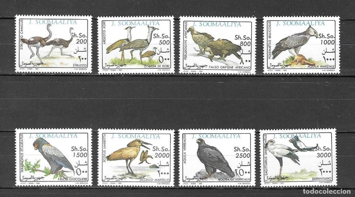 Sellos: SOMALIA 1993 SERIE 8 STAMPS MNH FAUNA AVES BIRDS PAJAROS OISEAUX UCCELLI PASSAROS VOGELS