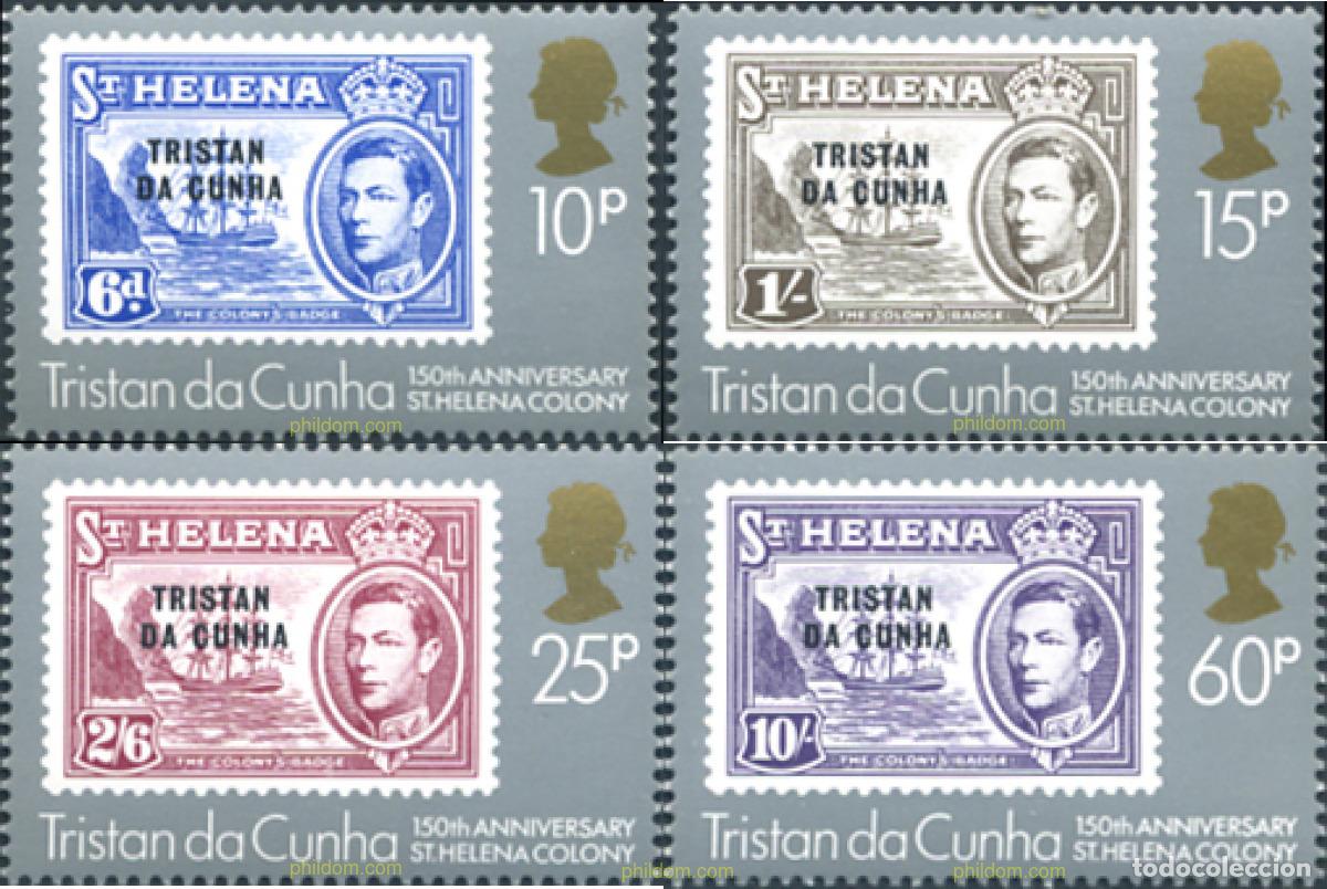 Sellos: 246386 MNH TRISTAN DA CUNHA 1984 150 ANIVERSARIO DE LA COLONIA DE SANTA HELENA