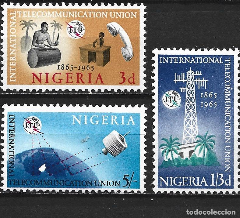Sellos: NIGERIA YVERT NUM. 171/173 * SERIE COMPLETA CON FIJASELLOS