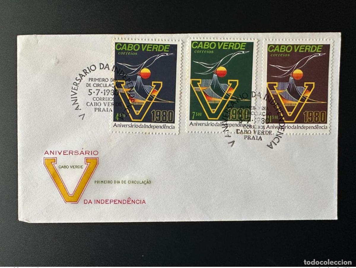 Sellos: Cabo Verde 1980 Mi. 414 - 416 FDC Independencia Independance Bird Vogel