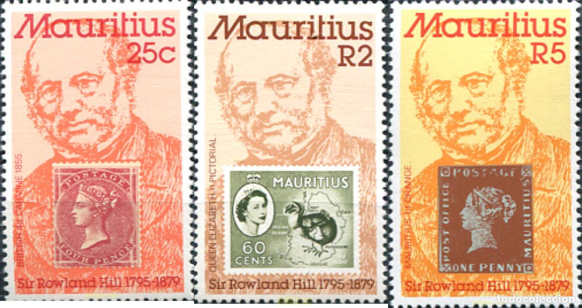 Sellos: 162681 MNH MAURICIO 1979 100 ANIVERSARIO DE LA MUERTE DE SIR ROWLAND HILL