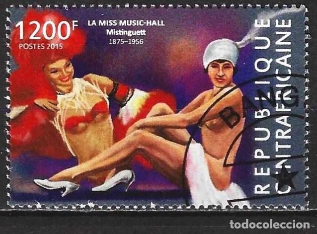 Sellos: Rep. Centroafricana 2015 - Mi 5302 - YT 3710 - El Molino Rojo en Paris