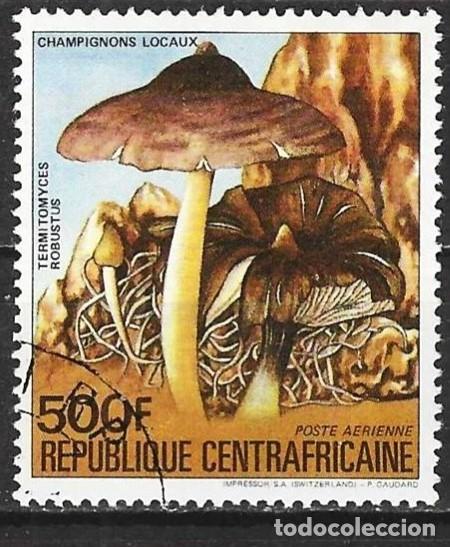 Sellos: Rep. Centroafricana 1984 - Mi 1057 - YT Pa 308B - Seta ( A&eacute;reo )