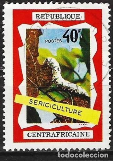 Sellos: Rep. Centroafricana 1970 - Mi 211A - YT 131 - Gusano de seda