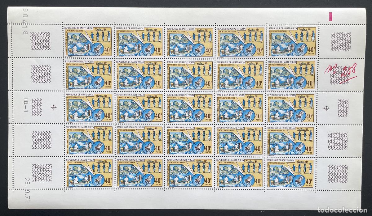 Briefmarken: Alto Volta 1971 YT 258 oncocercosis mosca salud &Aacute;frica r&iacute;o