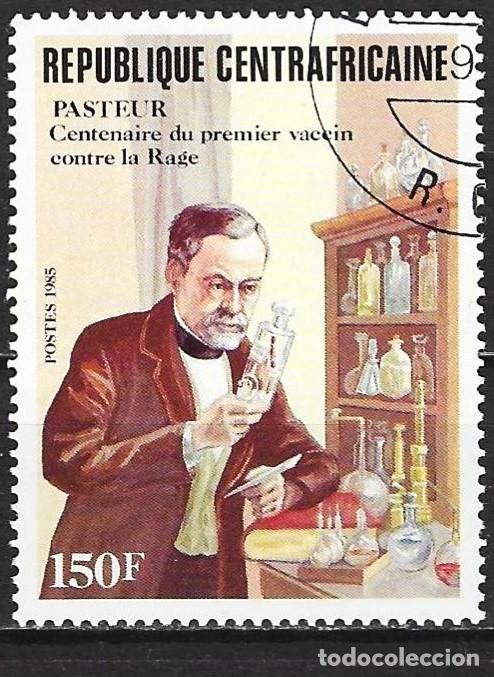 Sellos: Rep. Centroafricana 1985 - Mi 1127 - YT 672 - Louis Pasteur